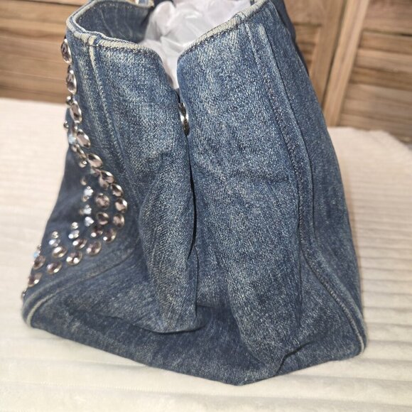 Prada Canapa Denim with Crystal Studs - Picture 5 of 7